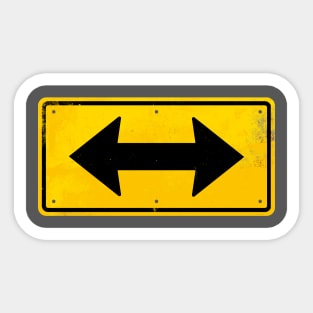 New Direction Bi-Way Sign Sticker